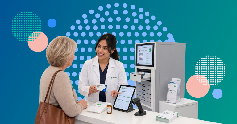 future of pharmacy showing digital and traditional pharmacy integration