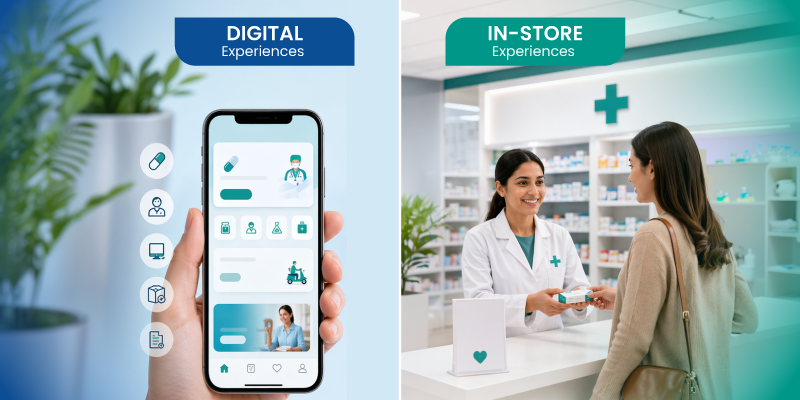 future pharmacy model combining digital and physical pharmacy