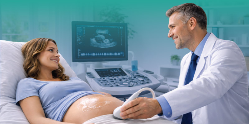 prenatal ultrasound monitoring fetal health in thalassemia pregnancy