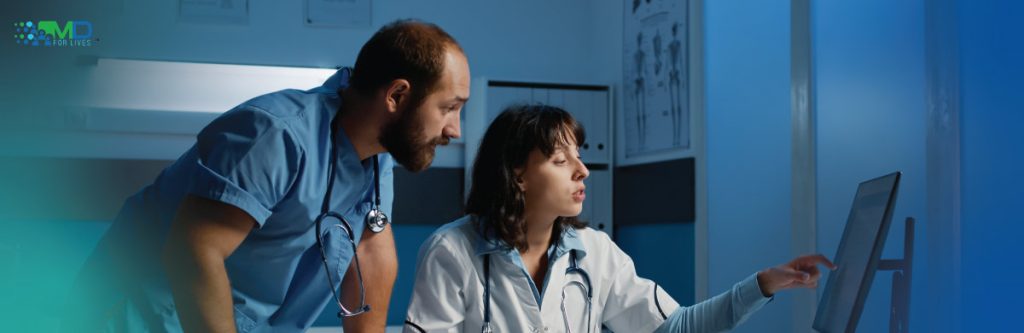 healthcare professional working on laptop exploring side hustles for healthcare professionals